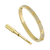 Forever You & Me Bracelet Diamond Version - 925 Sterling Silver - 18k gold plated