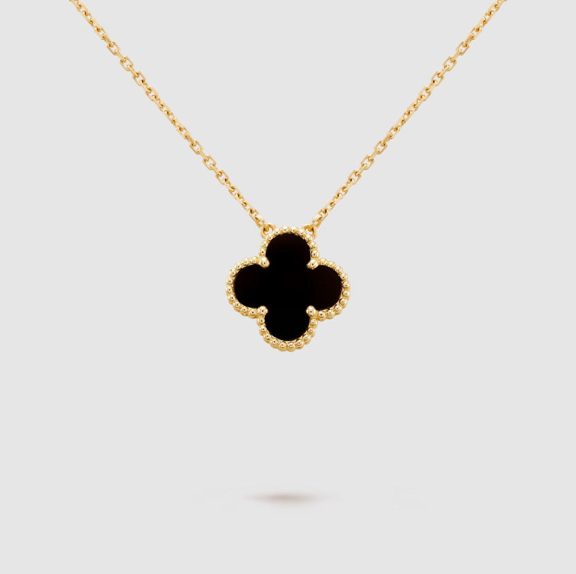 Lucky Flower Necklace - 925 Sterling Silver - 18k gold plated