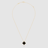 Lucky Flower Necklace - 925 Sterling Silver - 18k gold plated