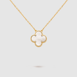 Lucky Flower Necklace - 925 Sterling Silver - 18k gold plated
