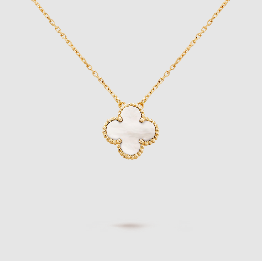 Lucky Flower Necklace - 925 Sterling Silver - 18k gold plated