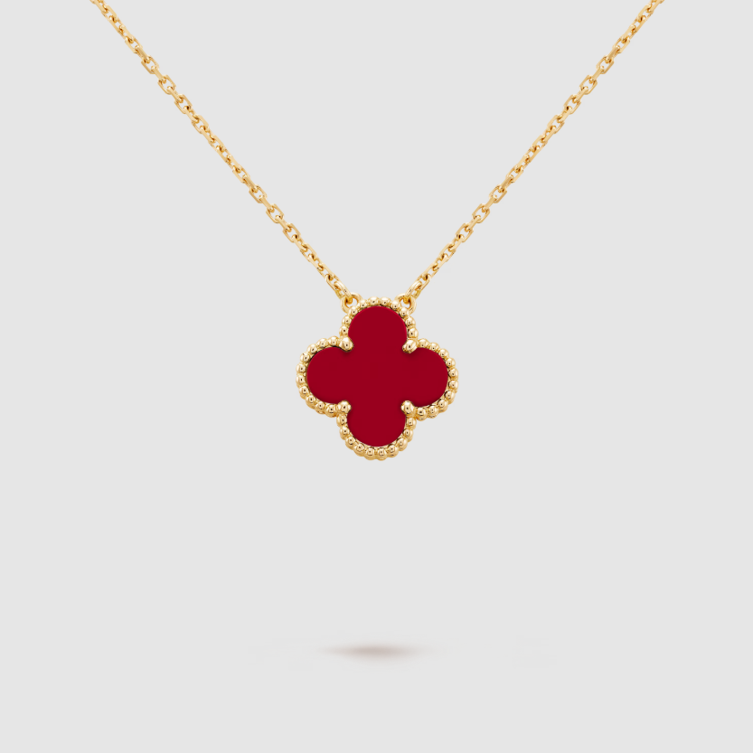 Lucky Flower Necklace - 925 Sterling Silver - 18k gold plated