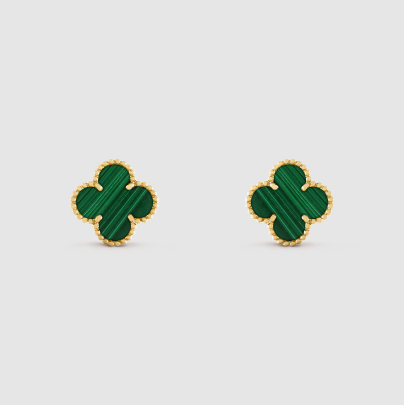 Lucky Flower Earrings - 925 Sterling Silver - 18k gold plated
