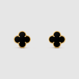 Lucky Flower Earrings - 925 Sterling Silver - 18k gold plated