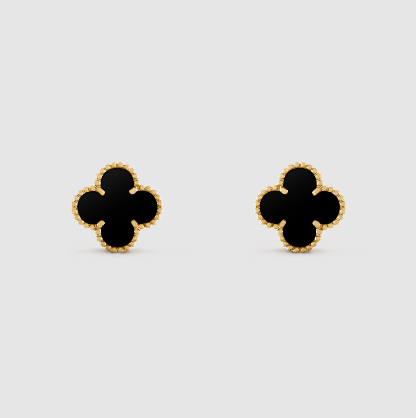 Lucky Flower Earrings - 925 Sterling Silver - 18k gold plated