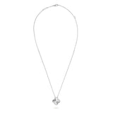 Lucky Flower Silver Necklace - 925 Sterling Silver - Platinum